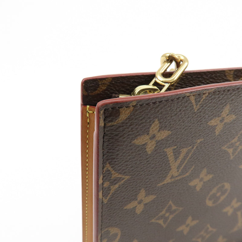 Louis Vuitton Legacy Chain Clutch Monogram Canvas Brown