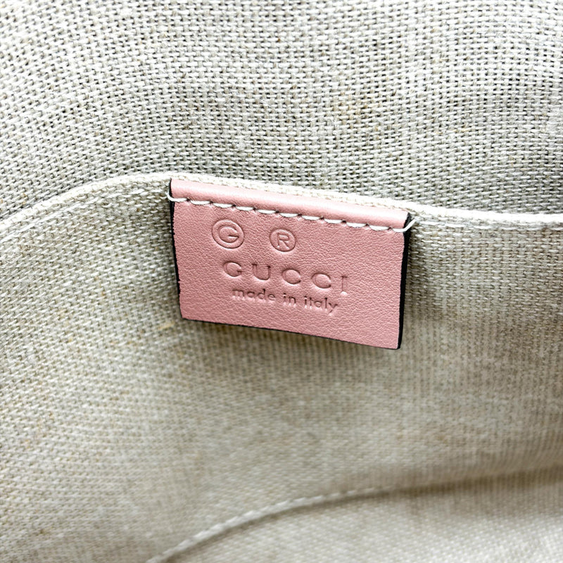 Gucci Convertible Dome Satchel Microguccissima Leather Pink