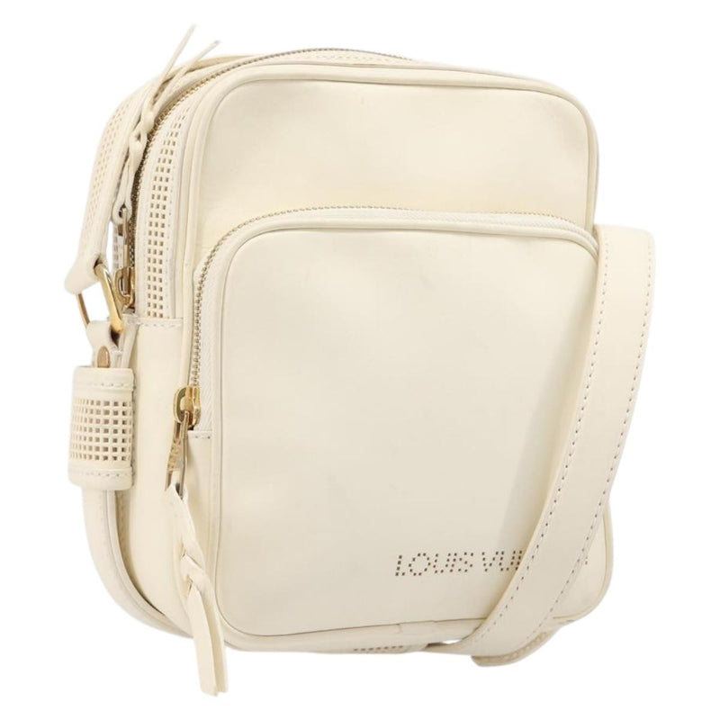 Louis Vuitton Bequia Trotter Messenger Nomade Leather White