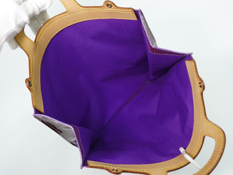 Louis Vuitton Stanton Monogram Vernis Purple Leather Bag