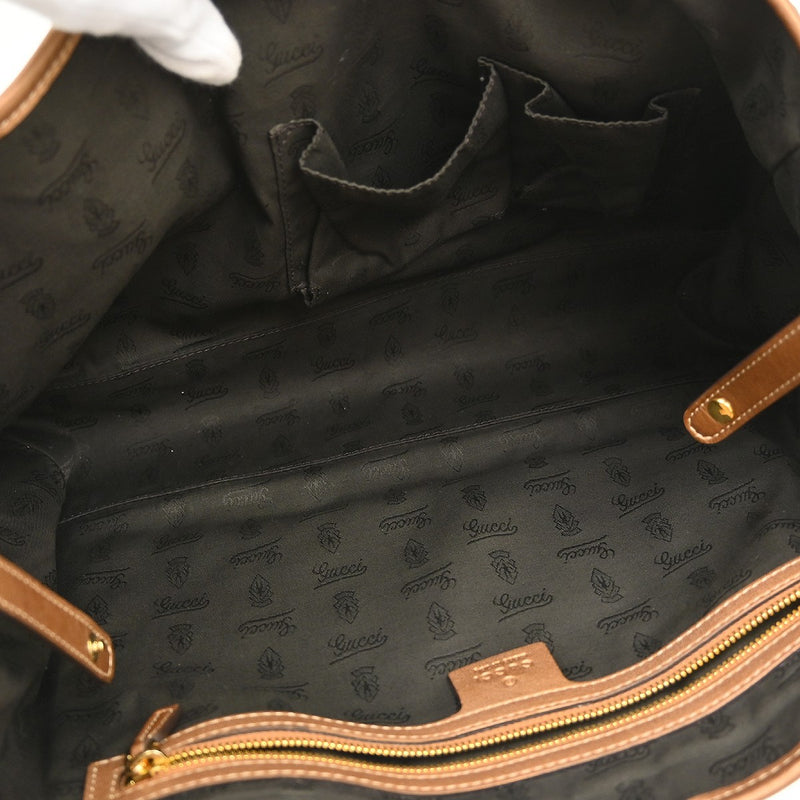 Gucci Twins Gg Canvas With Leather Beige Bag