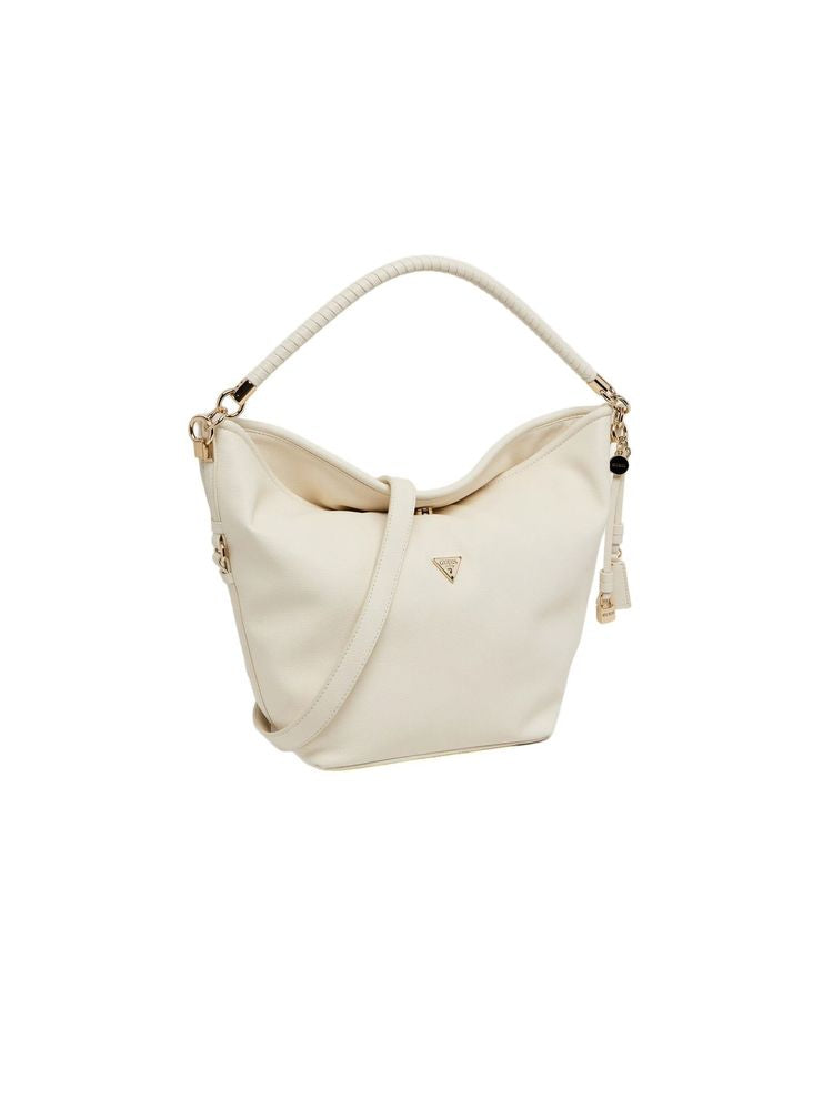 Guess Shoulder Bag — White Polyurethane