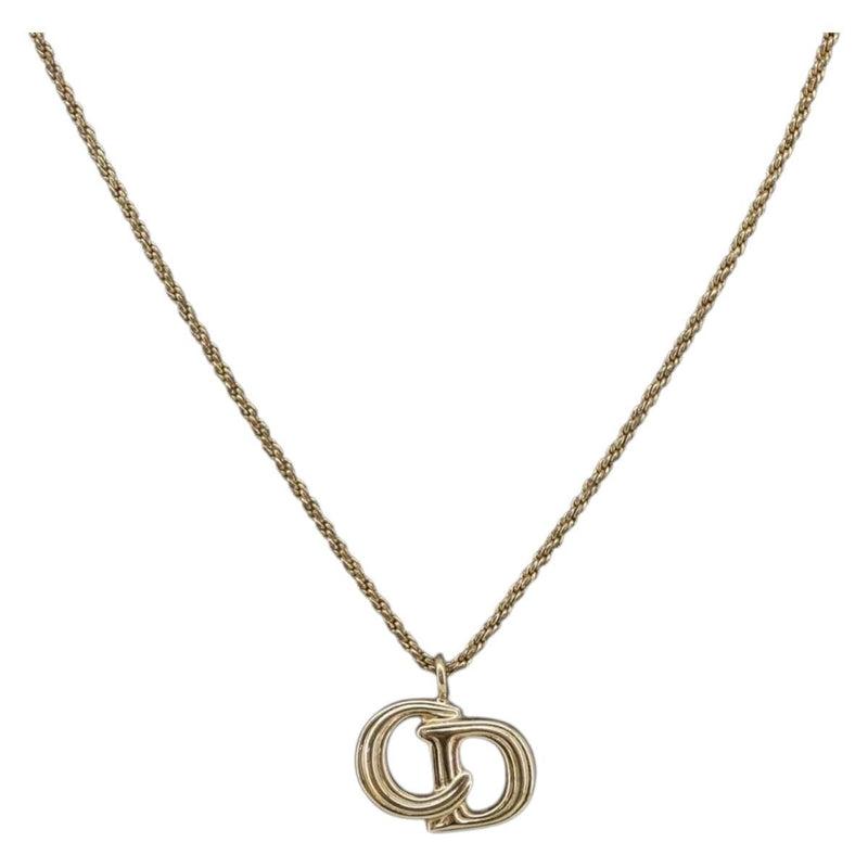 Christian Dior Cd Pendant Metal Gold Bijoux