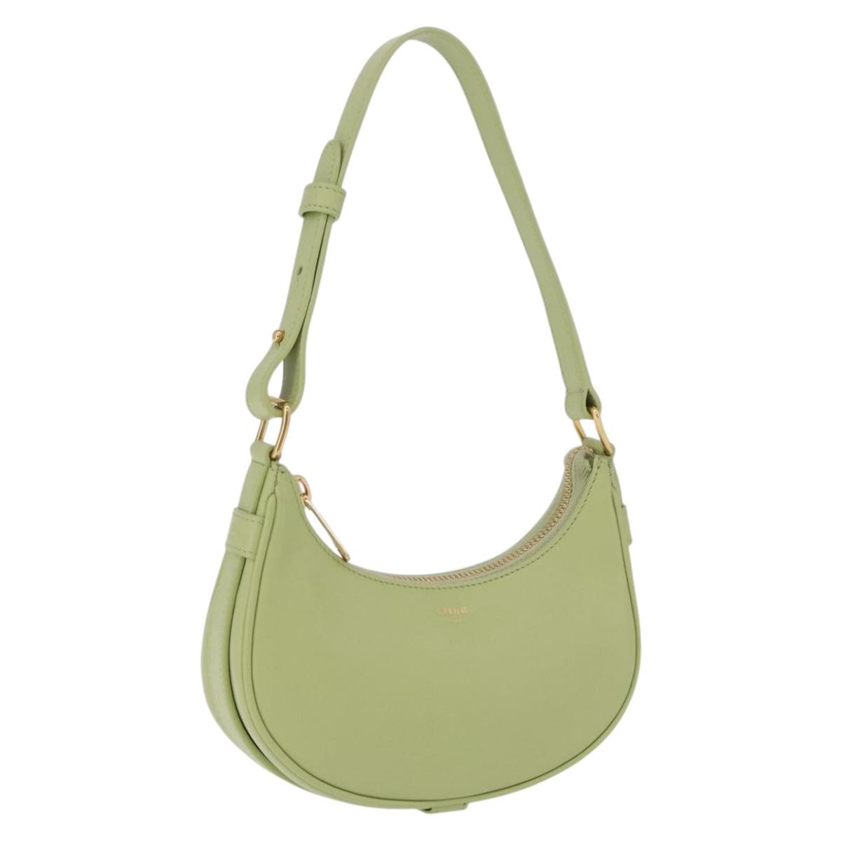 Celine Ava Leather Green Bag