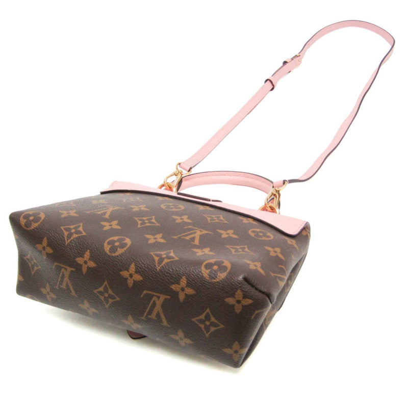Louis Vuitton Locky Monogram Canvas With Leather Brown Bag