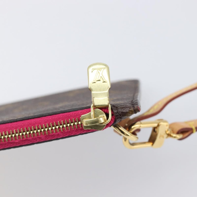 Louis Vuitton Neverfull Pochette Monogram Canvas Brown Bag
