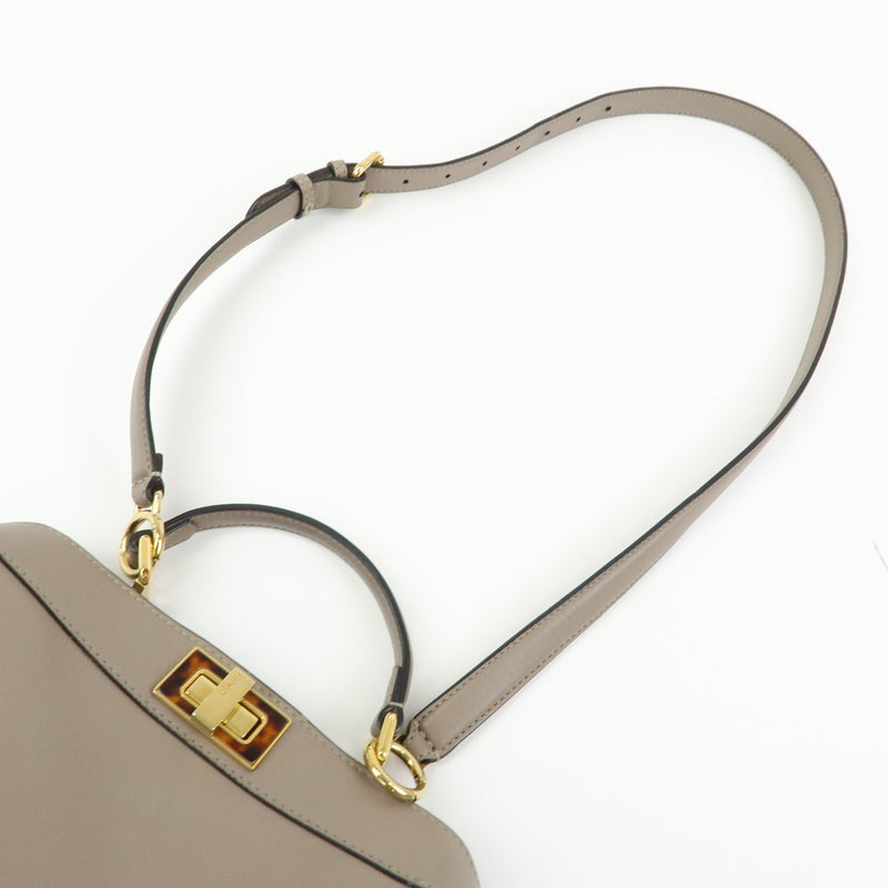 Fendi Peekaboo Iseeu Leather Gray Bag