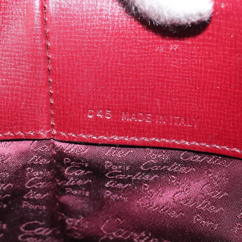 Cartier Must De Leather Burgundy Bag