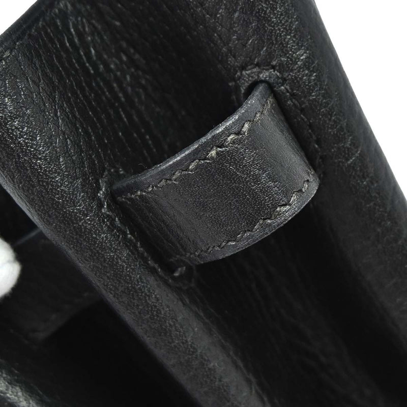 Hermes Birkin Black Ardennes With Gold Hardware Leather Bag