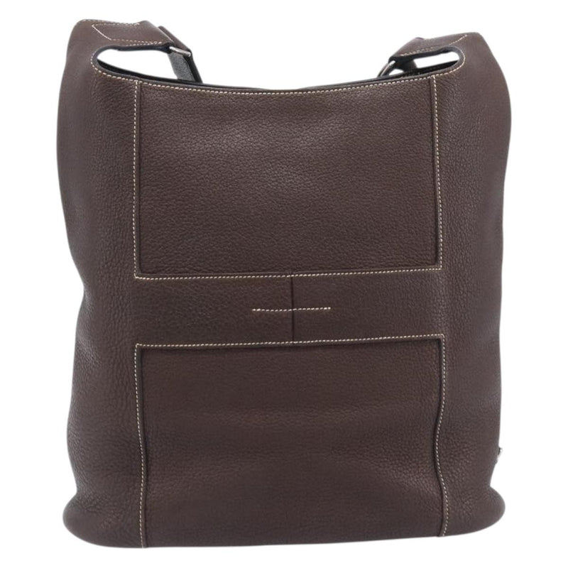 Hermes Sac Good News Leather Brown Bag
