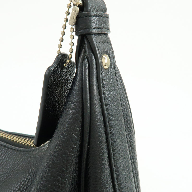 Coach Shoulder Leather Black Bag