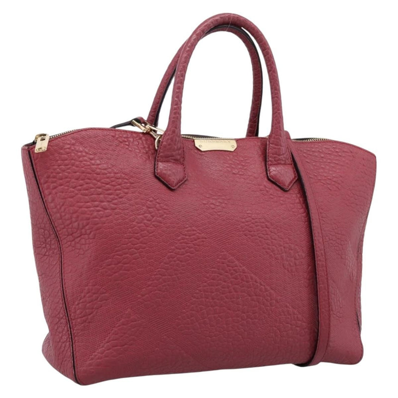 Burberry Clifton Convertible Heritage Grained Leather Red Bag
