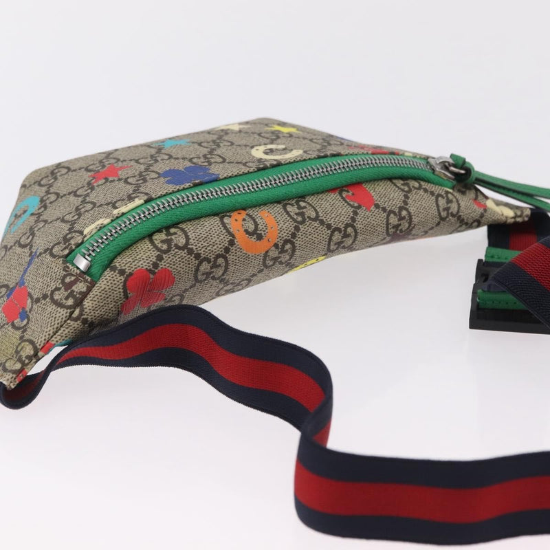 Gucci Childrens Belt Bag Printed Gg Coated Canvas Beige