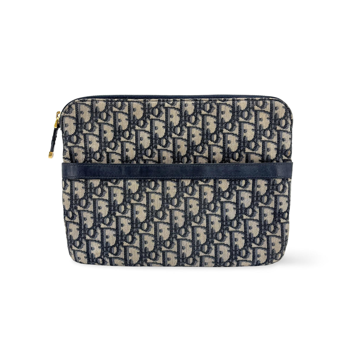 Christian Dior Travel Kit Oblique Canvas Navy Accessory