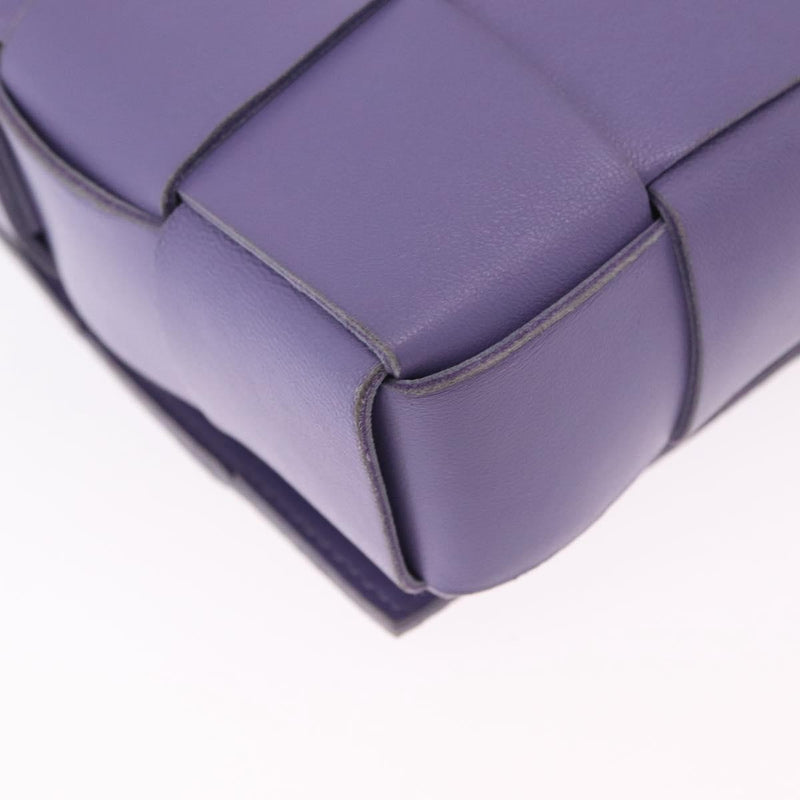 Bottega Veneta Cassette Maxi Intrecciato Leather Purple Bag
