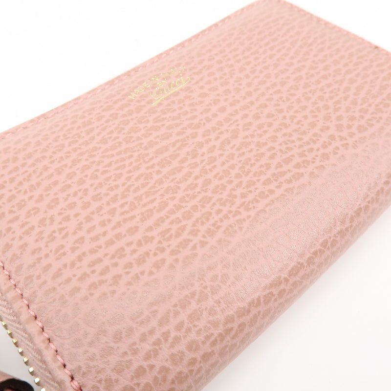 Gucci Swing Zip Around Leather Pink Accessory