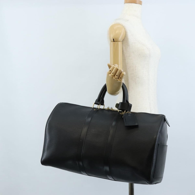 Louis Vuitton Keepall Epi Leather Black Bag