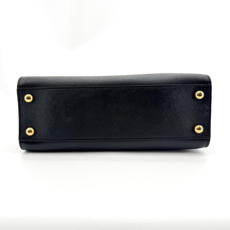 Prada Saffiano Tote Leather Black