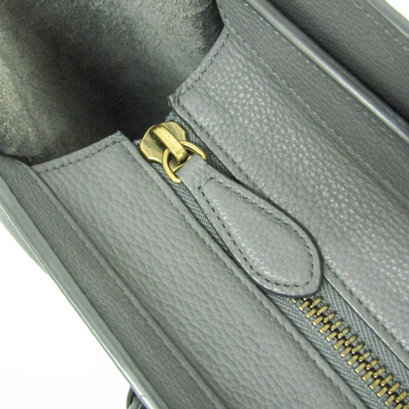 Celine Luggage Smooth Leather Gray Bag