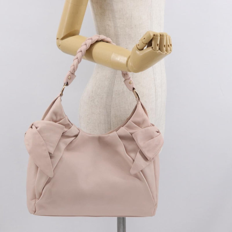 Salvatore Ferragamo Vala Leather Pink Bag
