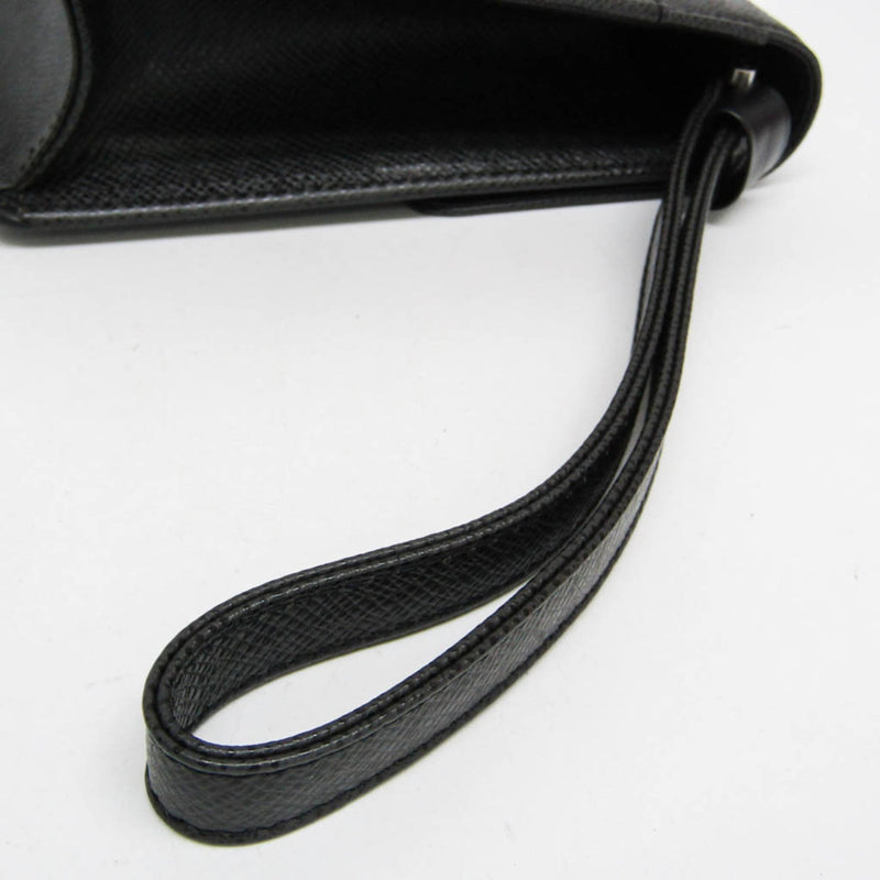 Louis Vuitton Selenga Pochette Taiga Leather Black Bag