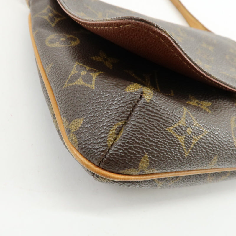 Louis Vuitton Musette Tango Monogram Canvas Brown Bag
