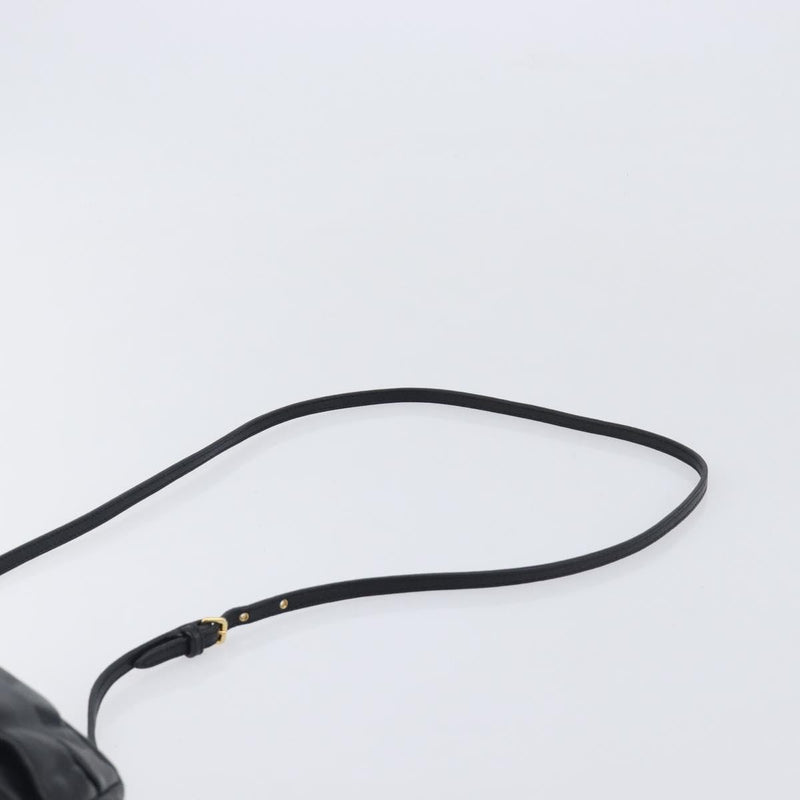 Miu Miu Shoulder Matelasse Leather Black Bag
