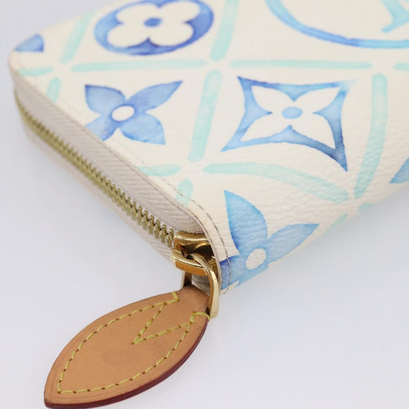 Louis Vuitton Zippy By The Pool Monogram Tile Canvas Blue Accessory