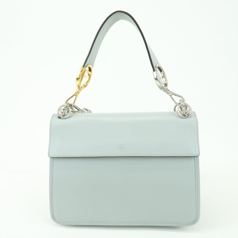 Fendi Kan I F Leather Gray Bag