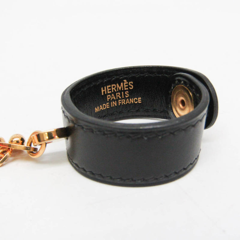 Hermes Vintage Glove Holder Leather With Metal Multicolour