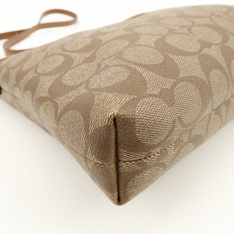 Coach Shoulder Canvas Brown Bag