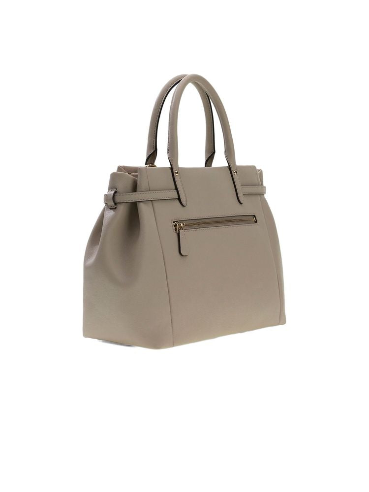 Guess Dorothy Girlfriend Shoulder Bag — Beige Polyurethane