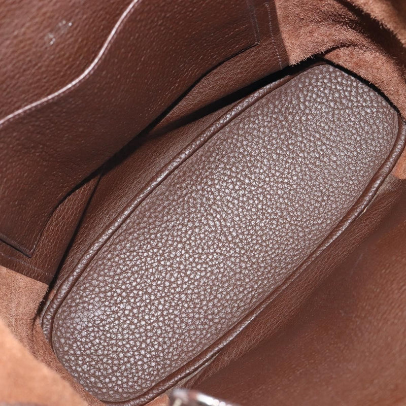Hermes Sac Good News Leather Brown Bag