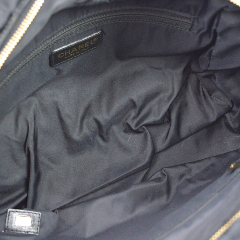 Chanel Travel Line Boston Nylon Black Bag