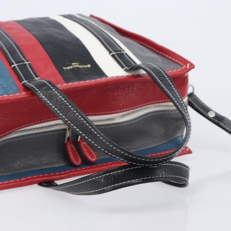 Balenciaga Bazar Striped Leather Multicolour Bag