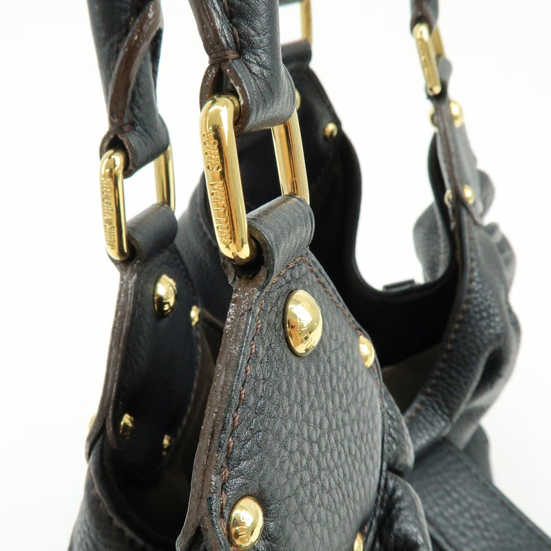 Louis Vuitton L Hobo Mahina Leather Black