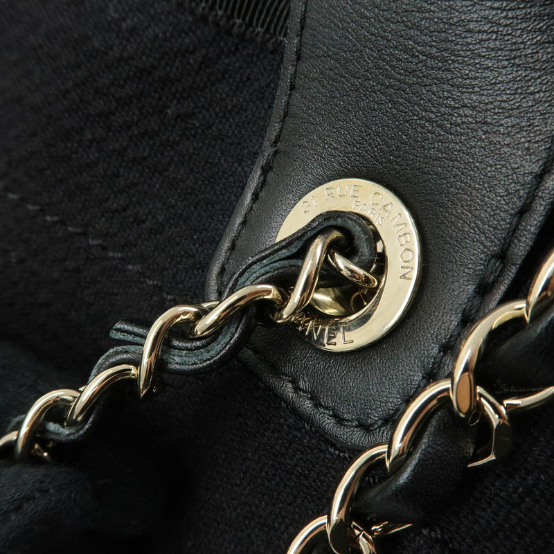 Chanel Deauville Denim Black Canvas Bag