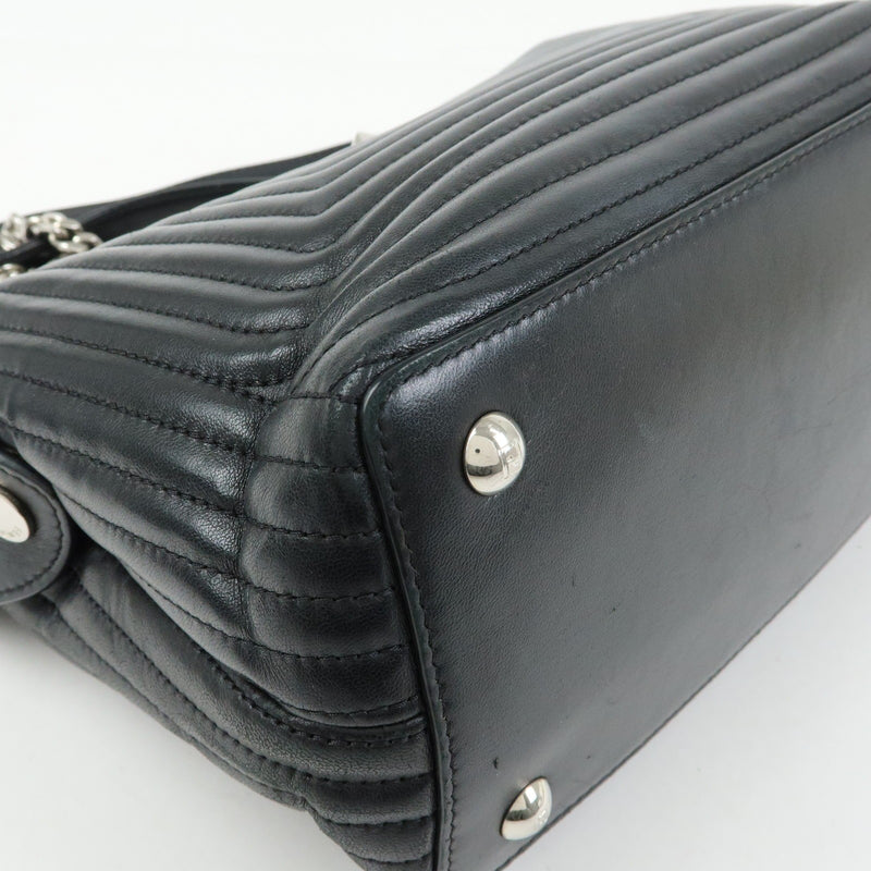 Fendi Dotcom Click Quilted Leather Black Bag