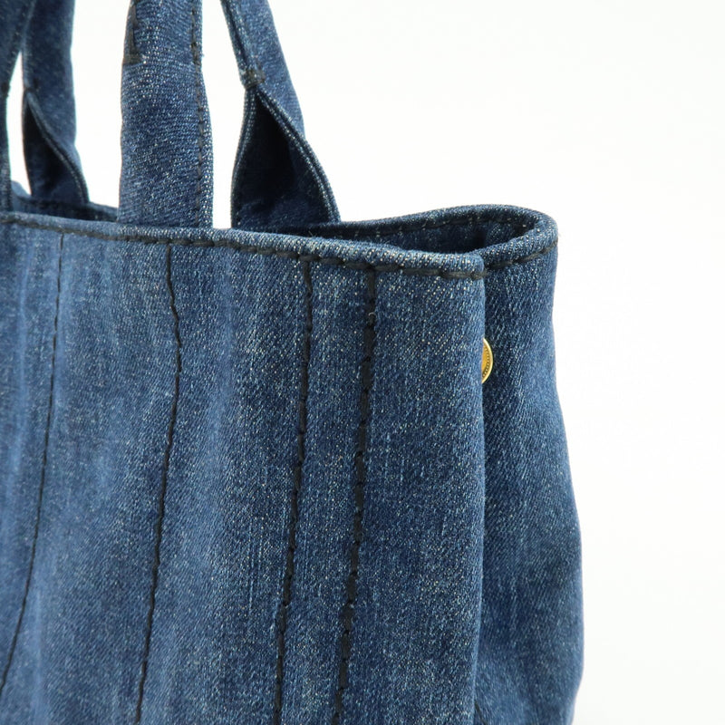 Prada Canapa Convertible Denim Blue Denim_jeans Bag