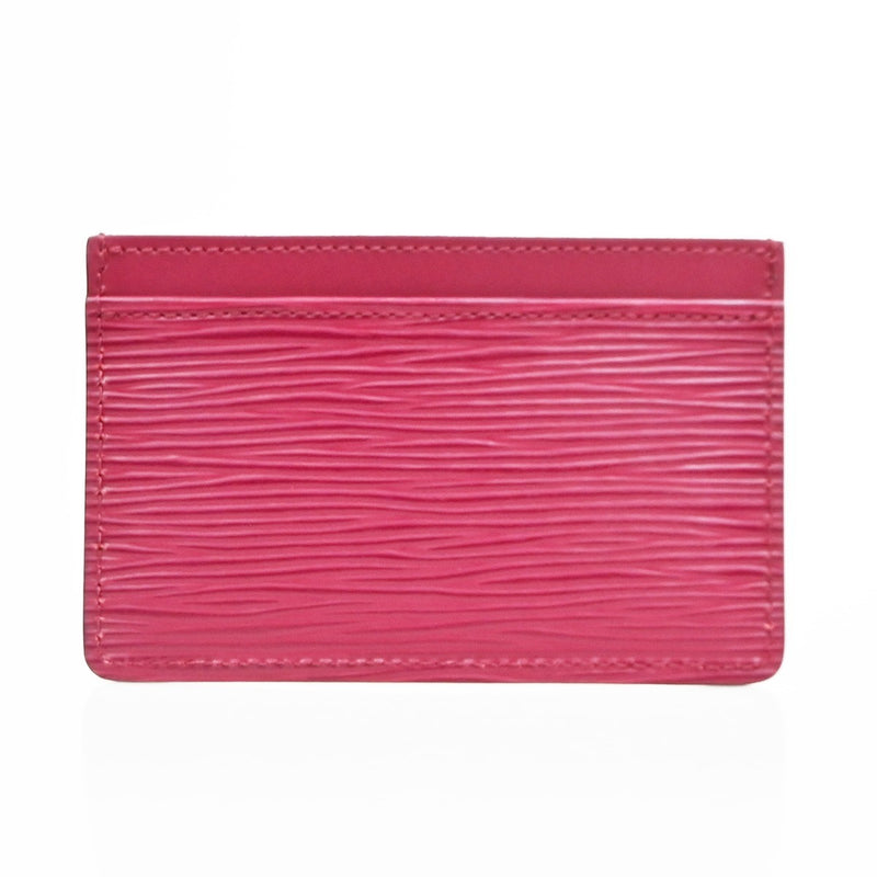 Louis Vuitton Porte Cartes Simple Card Holder Epi Leather Red Accessory