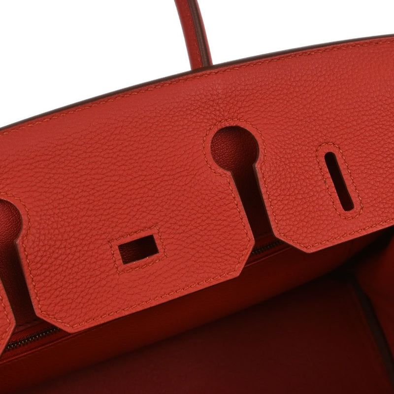 Hermes Birkin Red Togo With Gold Hardware Leather Bag