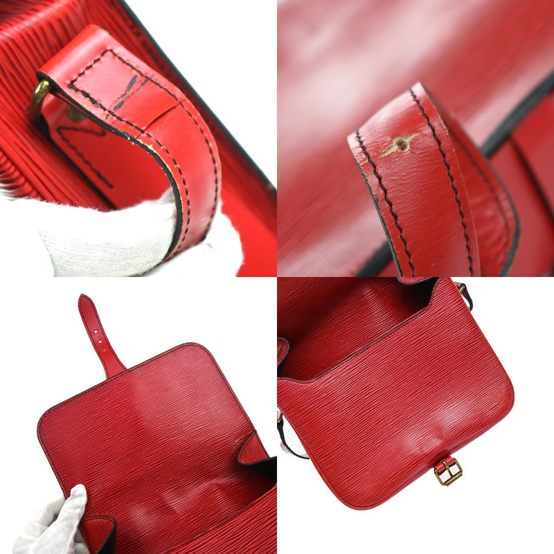 Louis Vuitton Cartouchiere Epi Leather Red Bag