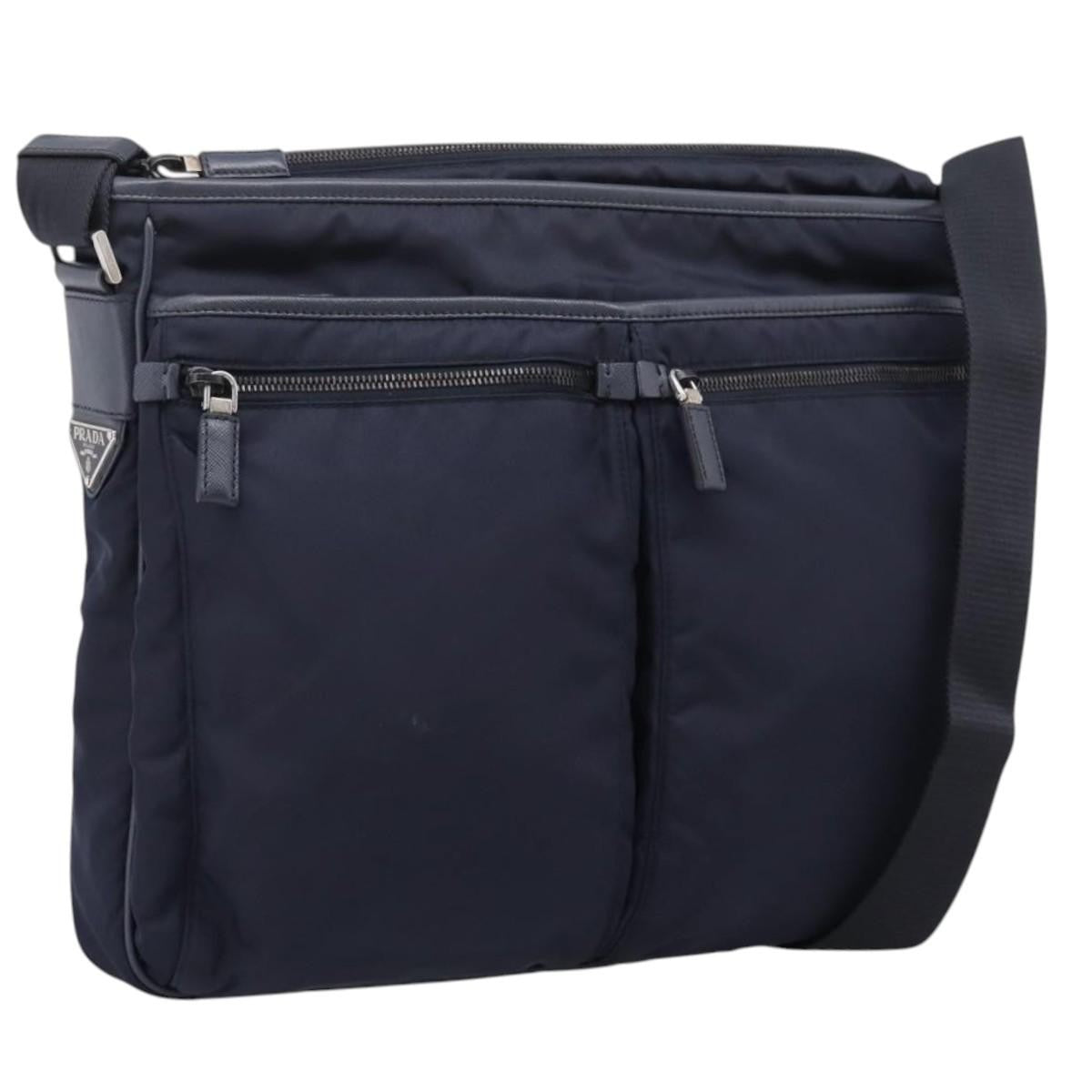 Prada Shoulder Tessuto Navy Nylon Bag