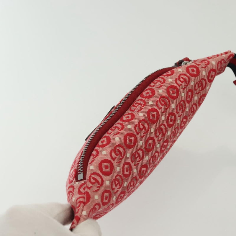 Gucci Childrens Belt Printed Gg Coated Canvas Red Bag