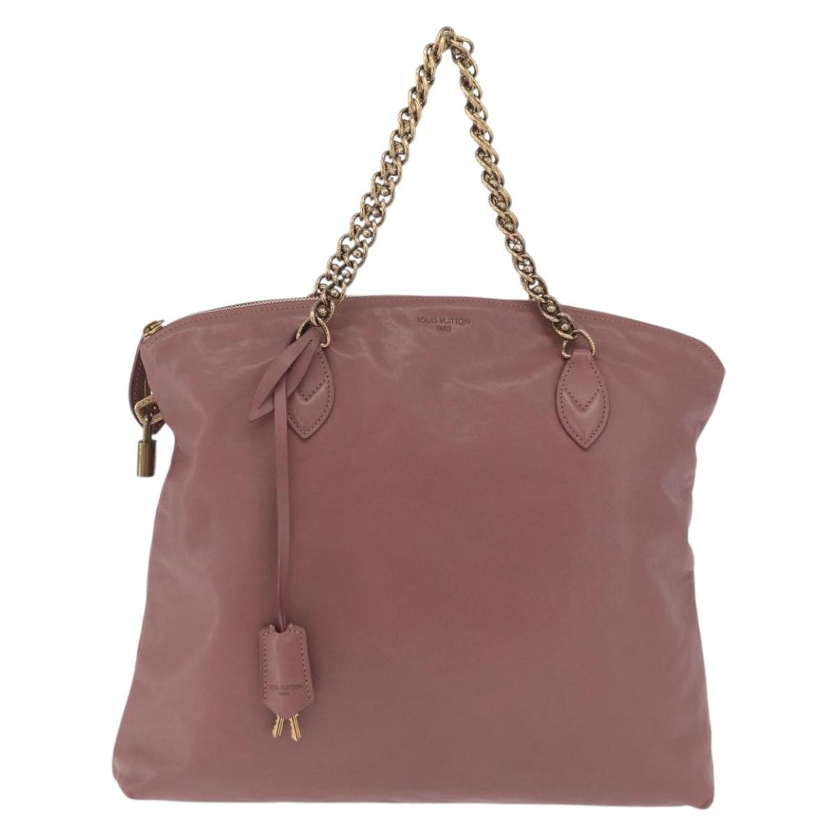 Louis Vuitton Lockit Chain Boudoir Leather Pink Bag