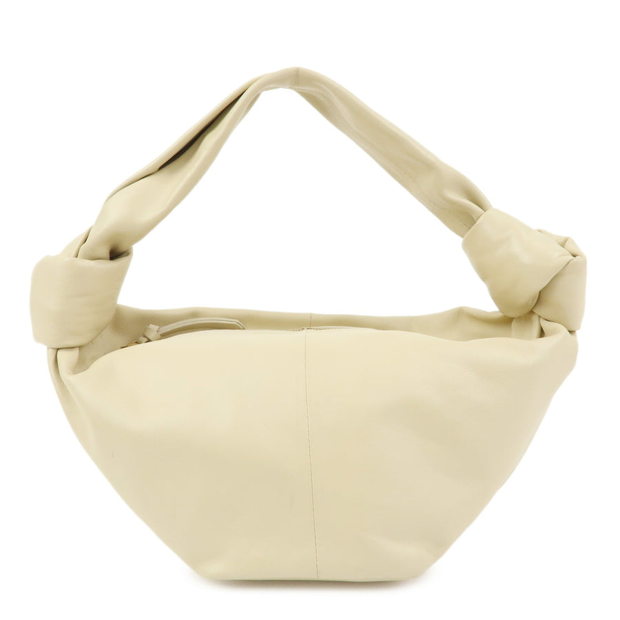 Bottega Veneta Double Knot Hobo Leather Beige
