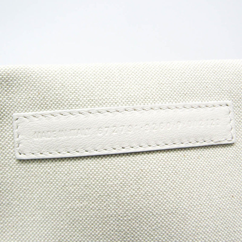Balenciaga Everyday 2.0 North South Canvas And Leather White Bag