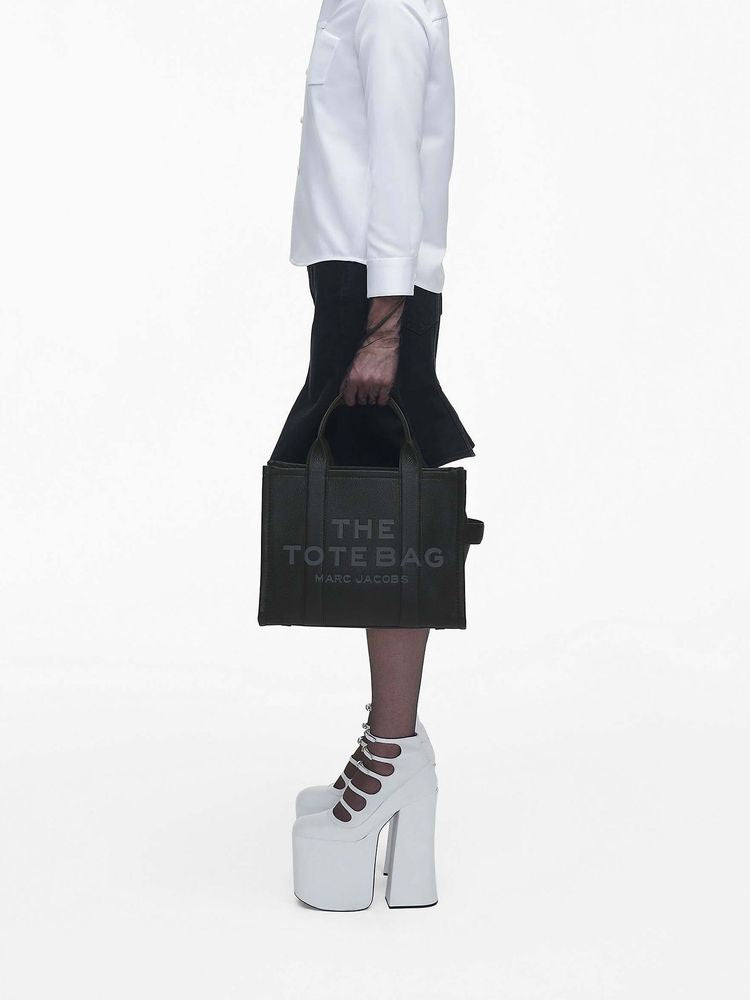 Marc Jacobs Cow Leather Tote Bag — Black