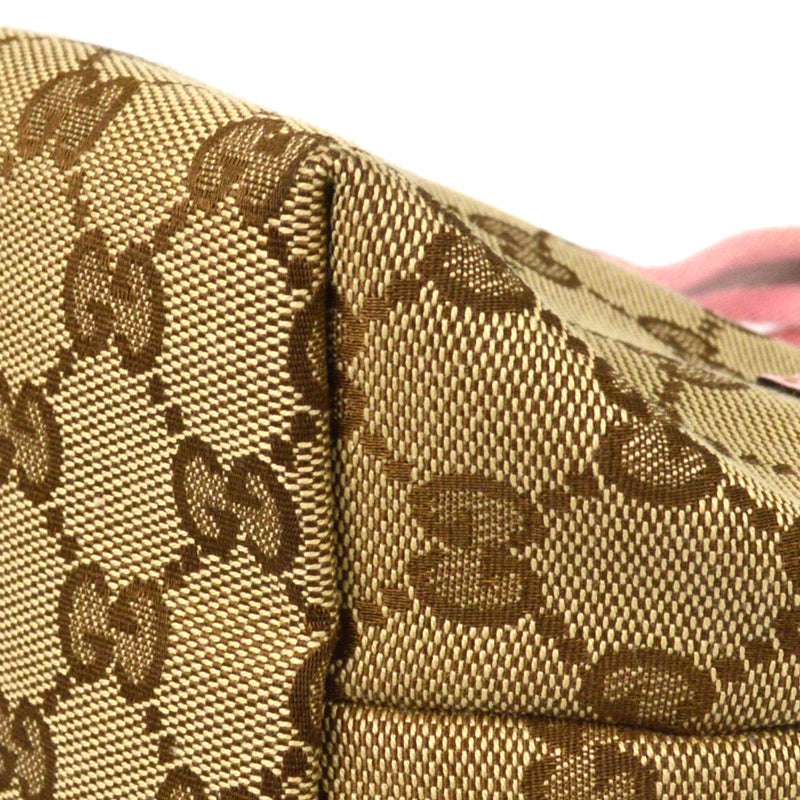 Gucci Kids Web Gg Canvas Beige Bag