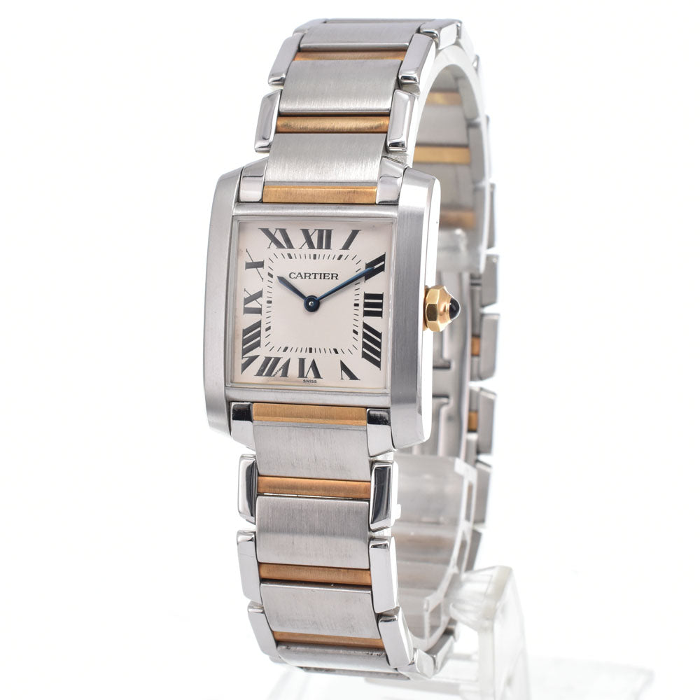 Cartier Tank Francaise Quartz Stainless Steel And Yellow Gold Watches